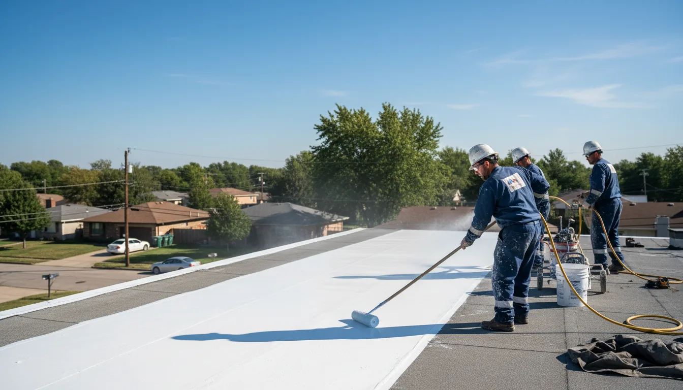 Commercial roof coating in De Graff, OH near me